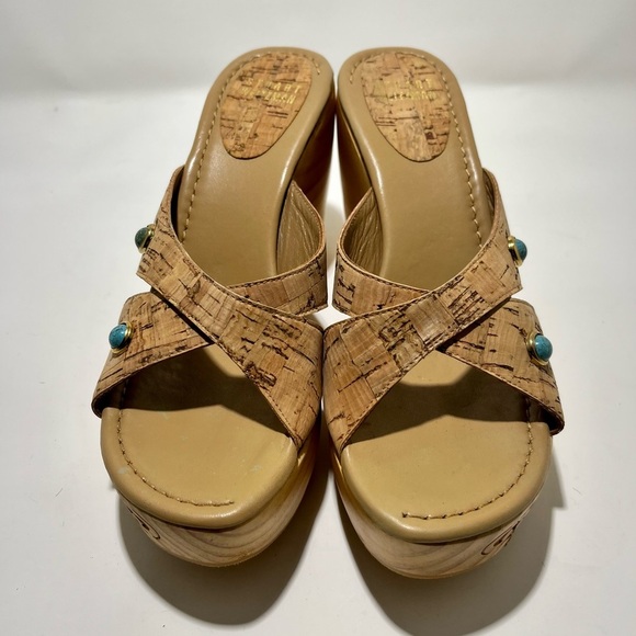 NWT Stuart Weitzman Rydell Cork wedge NWOT - Picture 2 of 3